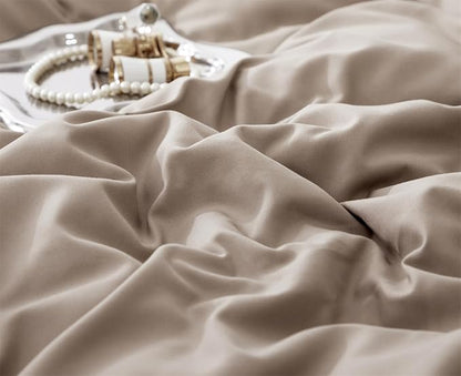 Deep Champagne Comforter Set Full Pom Pom Fringe Comforter 3 PCs Soft Taupe Boho Ball Pom Pom Full Comforter Bedding Women Men Solid Dark Khaki Full Bed Comforter Set All Season Gift