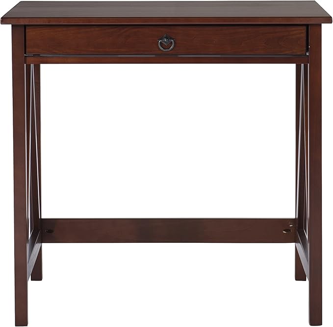 Linon Home Dcor Titian Laptop Desk, Antique Tobacco, 31.5" W x 24.02" D x 30" H