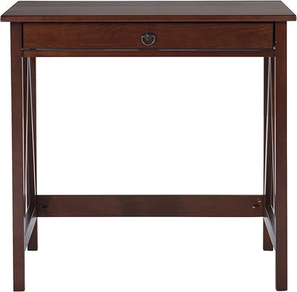 Linon Home Dcor Titian Laptop Desk, Antique Tobacco, 31.5" W x 24.02" D x 30" H