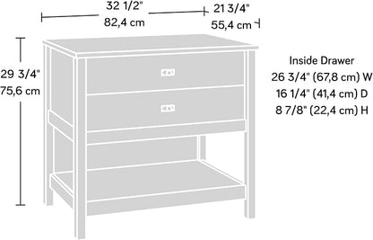 Sauder Cottage Road Lateral File, L: 32.44" x W: 21.81" x H: 29.76", Mystic Oak Finish