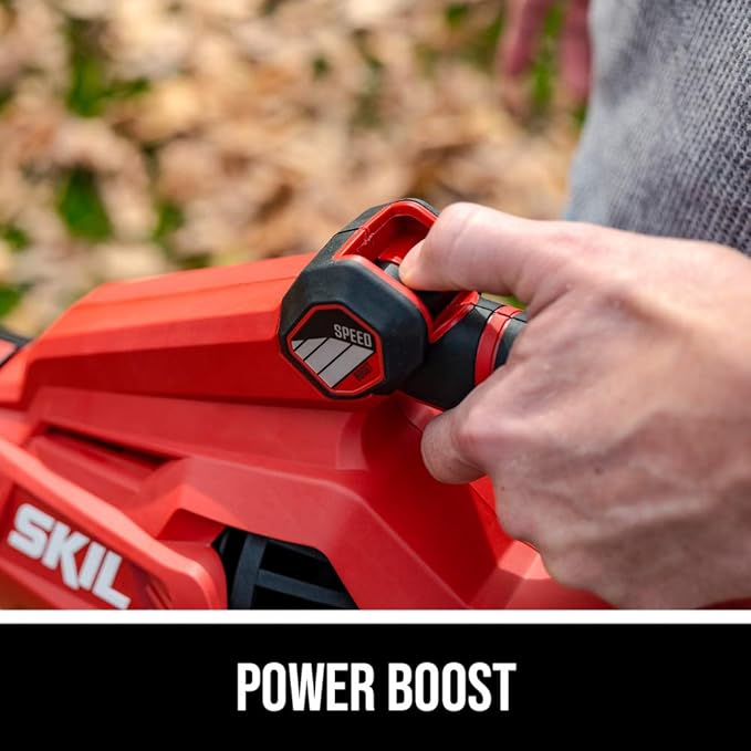 SKIL PWR CORE 40 Brushless 40V 530 CFM Cordless Leaf Blower Kit, Variable Speed with Power Boost, Includes 2.5Ah Battery and Auto PWR Jump Charger- BL4713C-11
