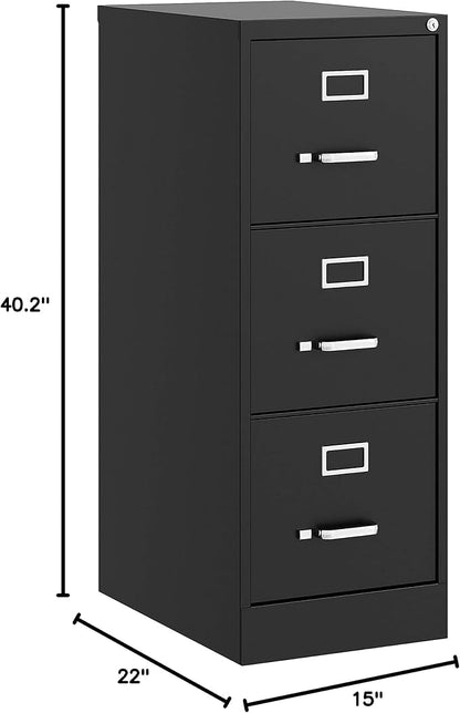 Lorell Fortress Commercial File Cabinet, Black