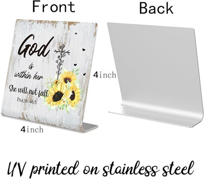 Religious gifts for Women Friends Prayer Room Decor for Office Desk Scripture Inspirational Home Decor Gifts for Her, Mom,Sister, Friends, Coworker Birthday Gifts for Women Catholic XUV02
