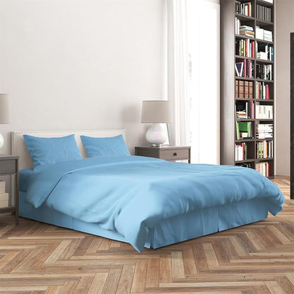 3 Piece Solid Color All Season Bedding Comforter Set Microfiber Soft Lightweight Bedding Set for Kids Teens Adults Room Decor with 1 Comforter and 2 Pillowcases Twin