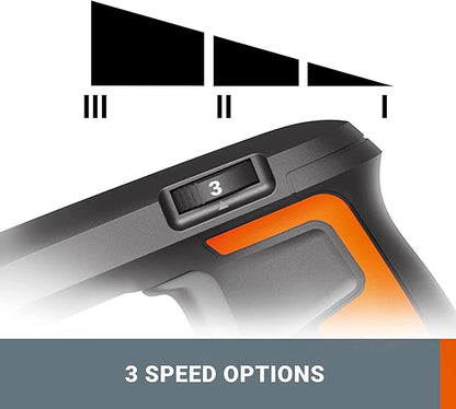 WORX 20V Cordless Jobsite Blower WX094L Compact Leaf Blower for Jobsite Garage Yards，2.0Ah Battery & Charger Included