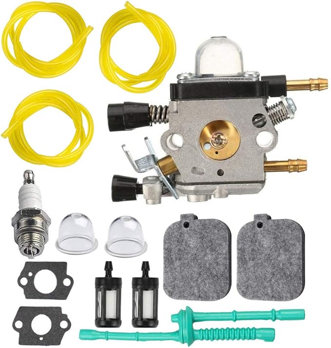 C1Q-S68 Carburetor for C1Q-S68 C1Q-S68G Stihl BG45 BG46 BG55 BG65 BG85 SH55 SH85 BR45C Leaf Blower Carb with 3 Size 3-Feet-Long Fuel Line Hose Tube Air Filter Kit