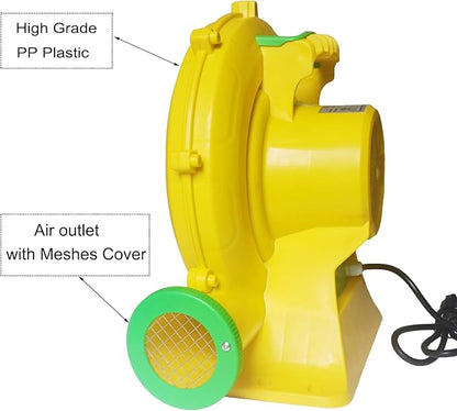 Air Blower 550 Watts, Bounce House Blower for inflatables Jump House, Inflatable Castle and Jump Slides, Efficient and Convenient Commercial Inflatable Blower for Bounce House (Style C-550W)