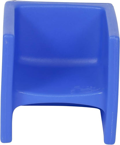 Children's Factory 3-in-1 Cube Chair for Kids, Flexible Seating Classroom Furniture, 1-Pack, Blue