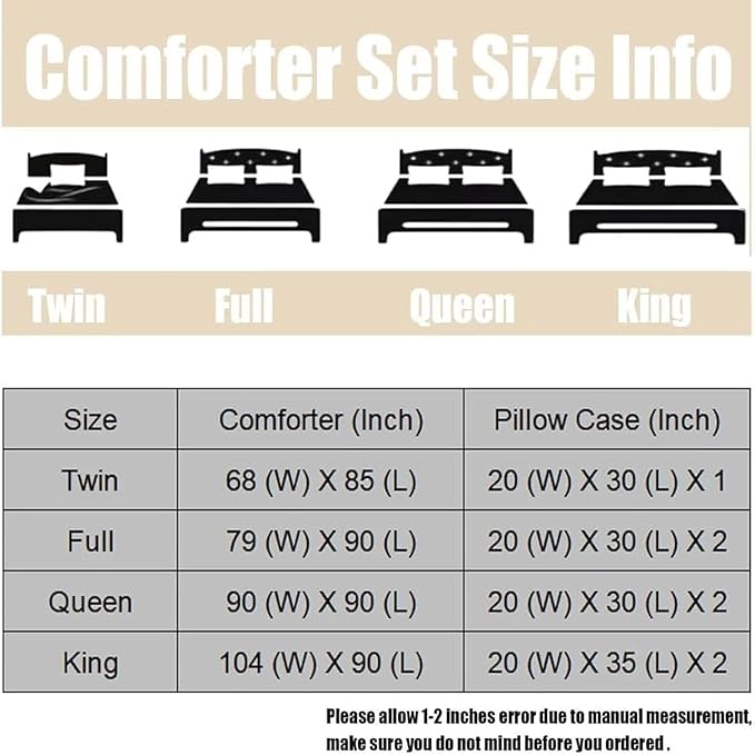 kxry Purple Flower Comforter Sets Bedding Sets Full Size Comforter Set for Girls Women Kids 1 Comforter + 2 Pillow Case