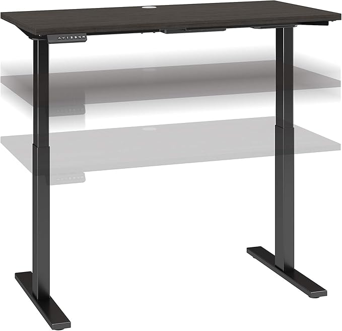 Bush Business Furniture Move 60 Electric Ergonomic Sit-Stand Computer Table for Home and Professional Office, 48W x 24D, Storm Gray