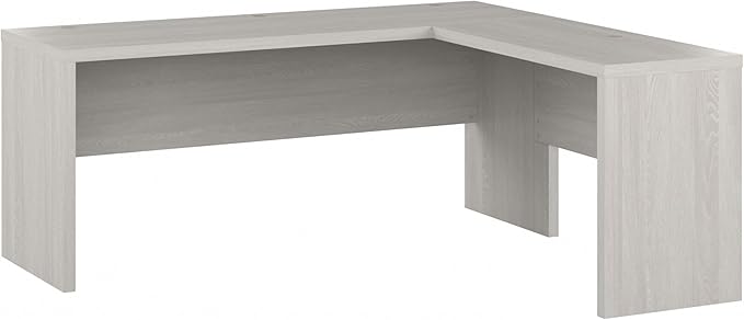 Bush Business Furniture Echo L Shaped Computer Desk, 72W, Gray Sand