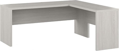 Bush Business Furniture Echo L Shaped Computer Desk, 72W, Gray Sand
