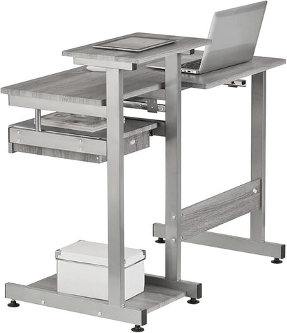 NicBex Laik-DW-00053-DX Desks, 37.75" W x 22" D x 35.25" H, Gray