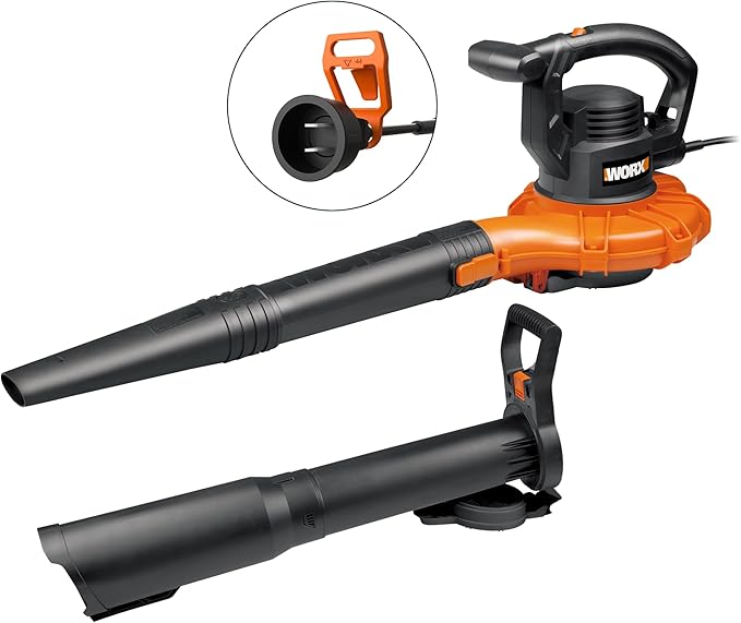 Worx WG518 12 Amp 2-Speed Electric Leaf Blower/Mulcher/Vacuum