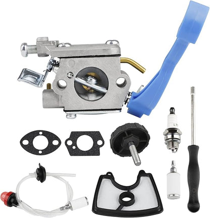 125b Carburetor for Husqvarna 125B 125BX 125BVX Leaf Blower Engine Replace for Zama C1Q-W37 590460102 with 125B Air Filter Fuel Line Kit