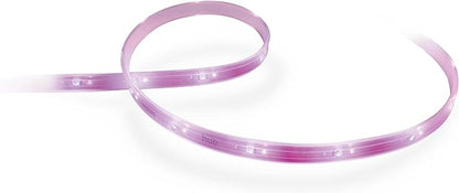 Philips Hue Indoor 3-Foot Smart LED Light Strip Plus Extension - Color-Changing Single-Color Effect - Requires Base Kit - Control with Hue App - Works with Alexa, Google Assistant and Apple HomeKit