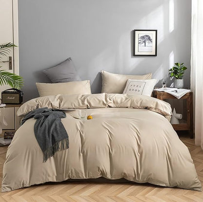 Champagne Comforter Set King Beige Bedding Set Lightweight Women Soft Champagne Blanket 3 PCs Durable Light Khaki Colored Comforter Set King Breathable Bed Comforter Set