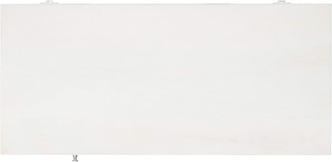 Safavieh Home Office Collection Marigold White Wash and Silver 1-Drawer Hairpin Leg Desk, 0