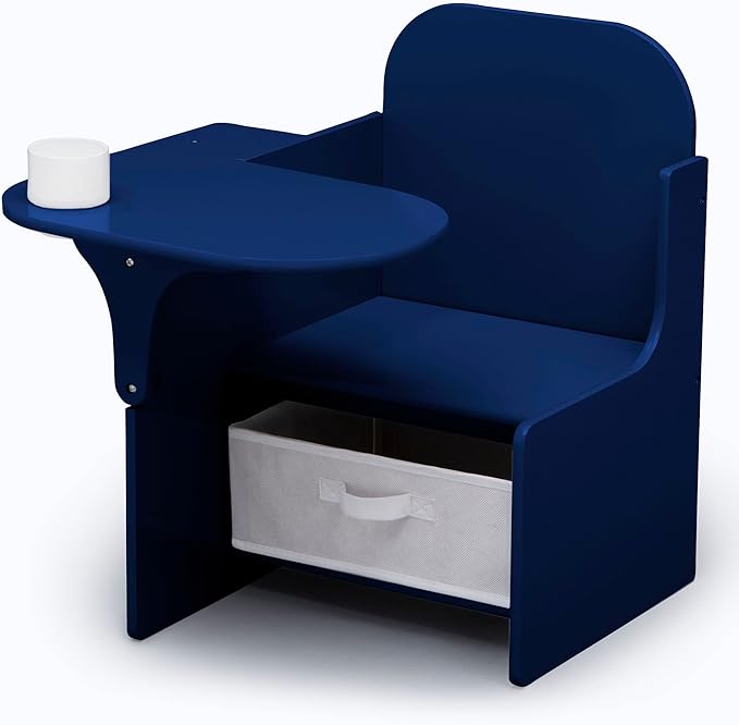 Delta Children MySize Chair Desk with Storage Bin - Greenguard Gold Certified, Navy