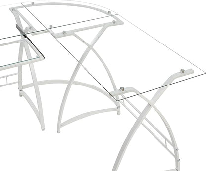 NicBex Laik-DW-00063-DX Desks, 51" W x 51" D x 28" H, White