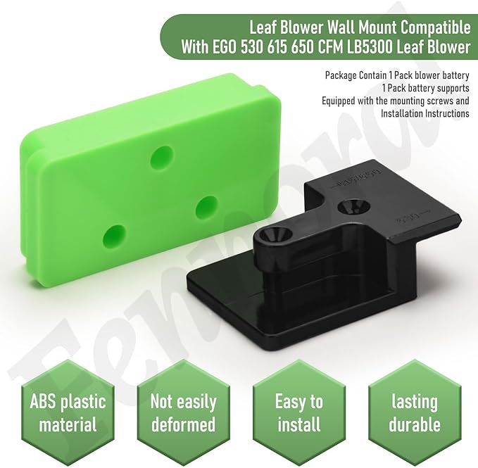 Leaf Blower Wall Mount & Battery Holders Compatible with EGO Leaf Blower, Blower Wall Mount Use for EGO 530 615 650 CFM LB5300 Blower and Battery Mounts for EGO 54v Batteries