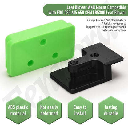 Leaf Blower Wall Mount & Battery Holders Compatible with EGO Leaf Blower, Blower Wall Mount Use for EGO 530 615 650 CFM LB5300 Blower and Battery Mounts for EGO 54v Batteries