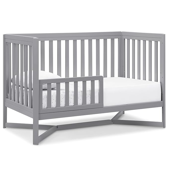 Delta Children Tribeca 4-in-1 Baby Convertible Crib, Grey