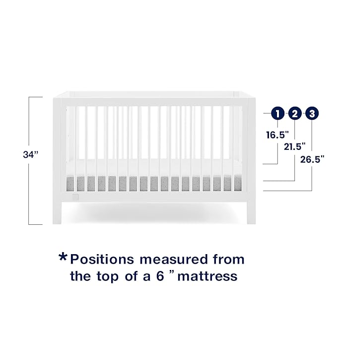 Delta Children babyGap Charlie 6-in-1 Convertible Crib + Brannan Bear Bookcase with Bins + Brannan Bear Wall Shelf with 4 Hooks, Bianca White (Bundle)
