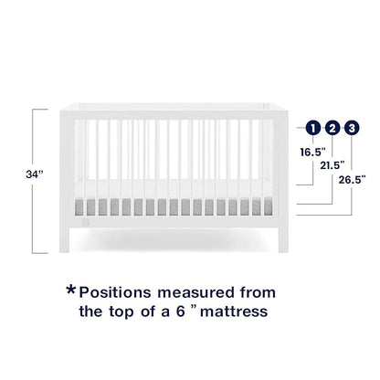 Delta Children babyGap Charlie 6-in-1 Convertible Crib + Brannan Bear Bookcase with Bins + Brannan Bear Wall Shelf with 4 Hooks, Bianca White (Bundle)
