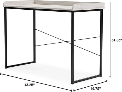 Signature Design by Ashley Bayflynn 32" Modern Home Office Desk, White & Black