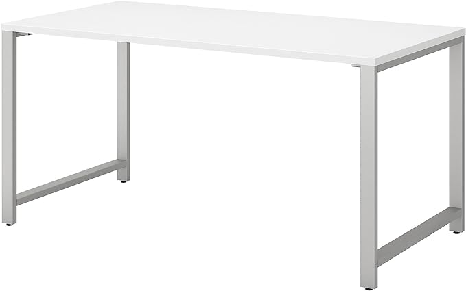 Bush Business Furniture 400 Series Table Desk with Metal Legs, 60W x 30D, White