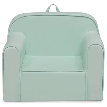 Delta Children Cozee Chair -Foam Kids Chair for Ages 18 Months and Up, Sage