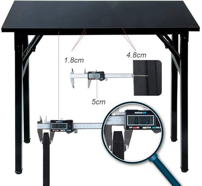 SDHYL 31.5inchesNo Assembly Foldable Computer Desk for Home Office Workstation, Study and Writing, Black