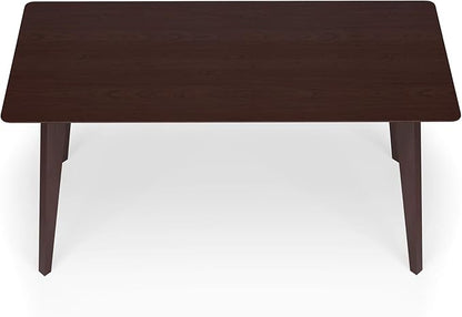 HON Basyx BSX55WPLMWMW Modern Home Office Wood Computer Desk, 55", Walnut