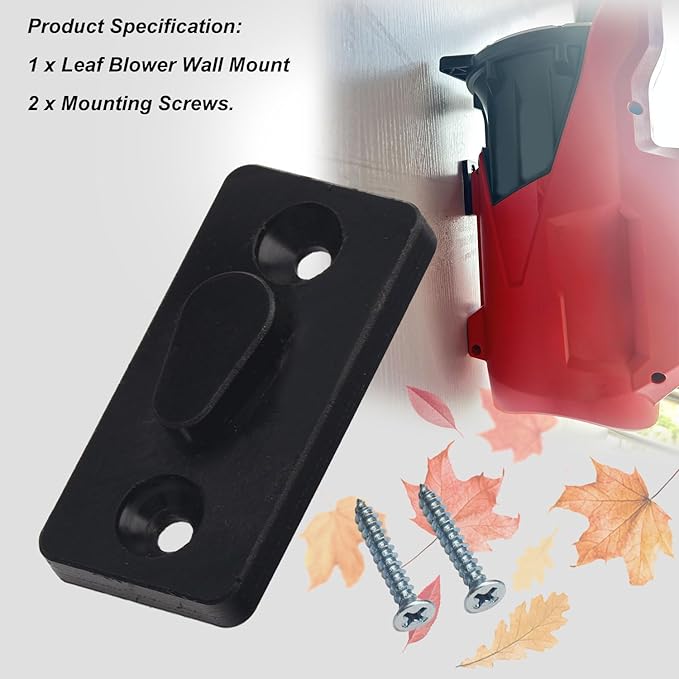 Leaf Blower Wall Mount Compatible with Milwaukee Leaf Blower M18 2724-20 2724-21, Plastic Wall Holder use for Hanging Leaf Blower - Mounting Bracket