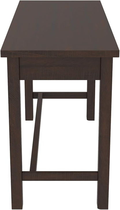 Signature Design by Ashley Camiburg Modern Home Office Writing Desk with Drawers, Warm Brown