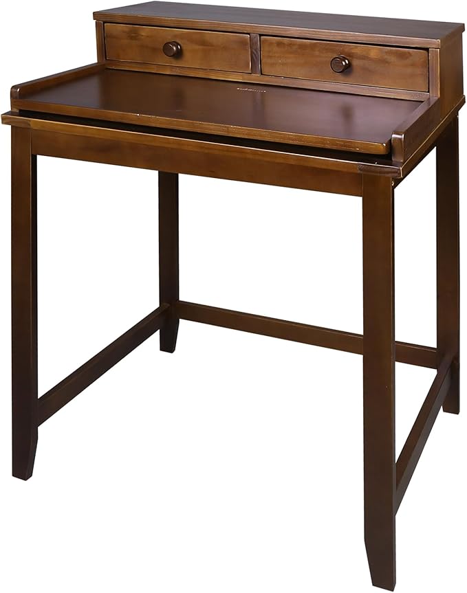 Casual Home Office Concealed Compartment Desk, Truffle Brown