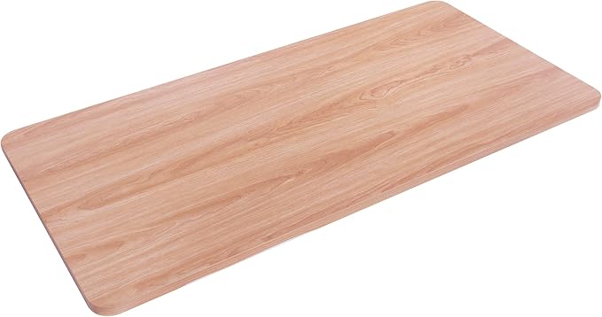 Fromann 55 x 27 inch Table Top for Adjustable Home Office Standing Desk Frames (Light Wood)
