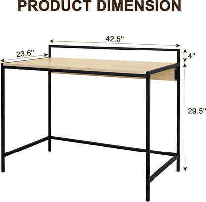 42 inches Computer Desk, Home Office Desks, Small Desk for Bedroom, Modern Simple Style Laptop Table, Study Student Writing Desk, Nature