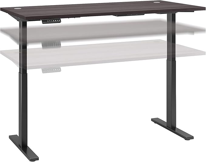 Bush Business Furniture Move 60 Electric Ergonomic Sit-Stand Computer Table for Home and Professional Office, 72W x 30D, Storm Gray