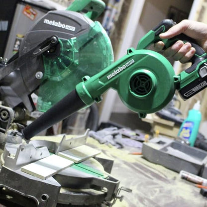 Metabo HPT 18V MultiVolt™ Cordless Li-Ion Compact Blower | Tool Only - No Battery | Variable Speed | 3 Speed Selector to Reduce Fatigue | 124 CFM | 213 MPH | Lifetime Tool Warranty | RB18DCQ4