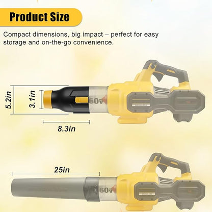 Blower Nozzle for Dewalt 60V/54V MAX Leaf Blower (DCBL772X1 DCBL772B DCMBA572N), Car Drying Nozzle for DeWalt - 8.3" Bare Nozzle