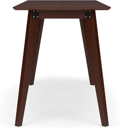 HON Basyx BSX55WPLMWMW Modern Home Office Wood Computer Desk, 55", Walnut