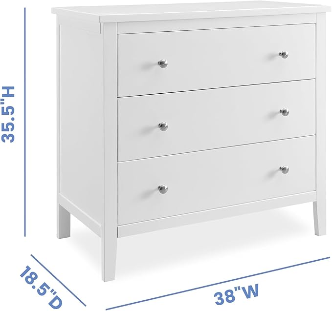 Delta Children Campbell Dresser, Bianca White