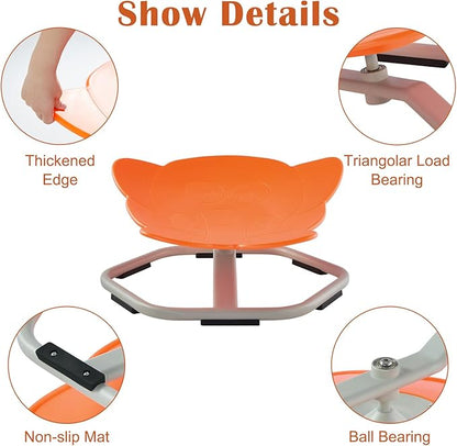 Kids Spinning Chair Sensory Swivel Chair Elephant Sit and Spin Chair Toys Autism ADHD Swivel Chair Spinning Seat for Ages 3-12 Promote Balance Physical Coordination Sensory Room Items