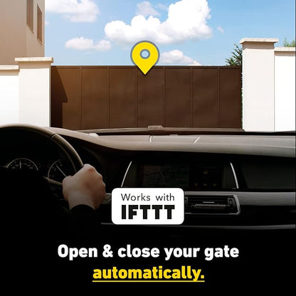 ismartgate Mini Smart gate Opener - Universal WiFi Remote Controller Compatible with Alexa, Google Home, IFTTT, iPhone, Android,Door Left Open Alert, Door Security Systems. No Hub Needed.