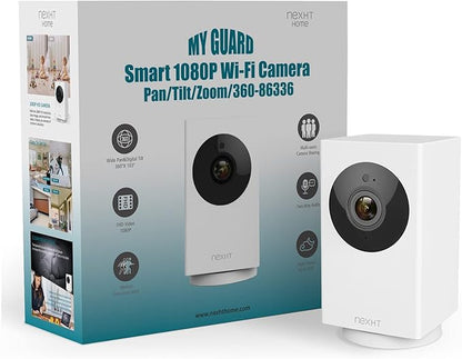 UGOHO.ME 1080P Pan/Tilt/Zoom Indoor Smart Camera Wi-Fi Viewing for Baby, Elderly, Pet, with Night Vision, Motion Detection and 2-Way Audio (86336), White, 3.36 x 1.92 x 1.86 inches