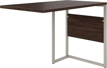 Bush Business Furniture Hybrid Desk Return/Bridge, 42W x 24D, Black Walnut