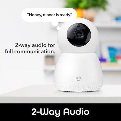 Scope indoor 1080p HD Smart Auto-Tracking Security Camera, White, Motion Only