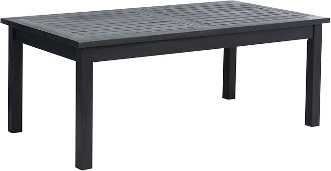 SAFAVIEH Outdoor Collection PAT7044 Conversation Set, Black/Beige